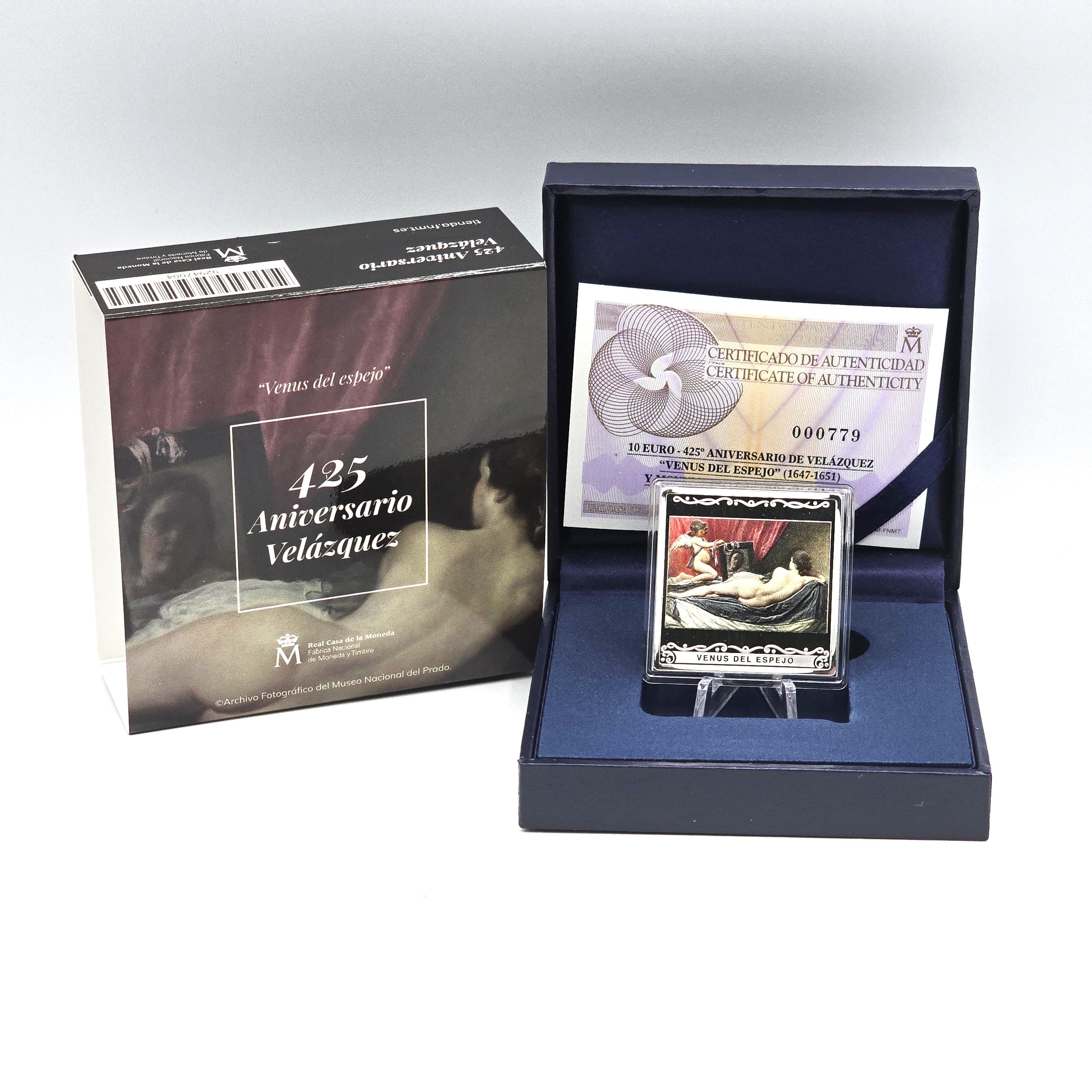 2024 Velázquez 'Venus' 1oz - 10€ Espanha Proof